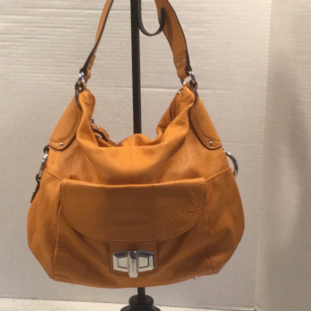 Orange hobo purse
